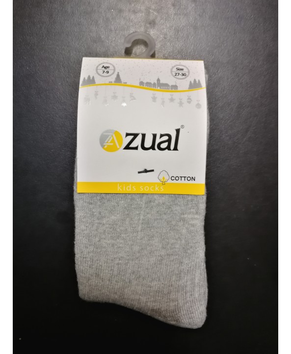 Zual детски термо чорапи изчистени сиви